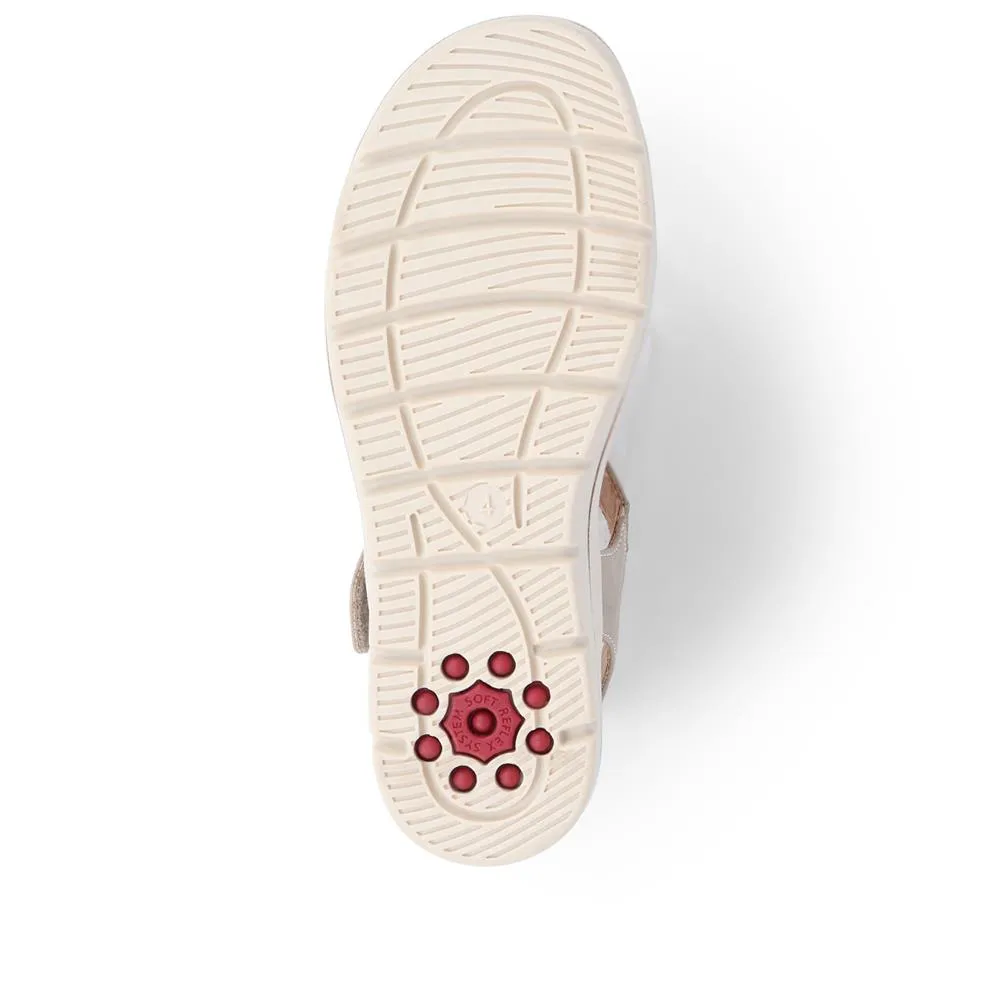 Adjustable Dual Strap Wedge Sandals - CENTR39027 / 324 979