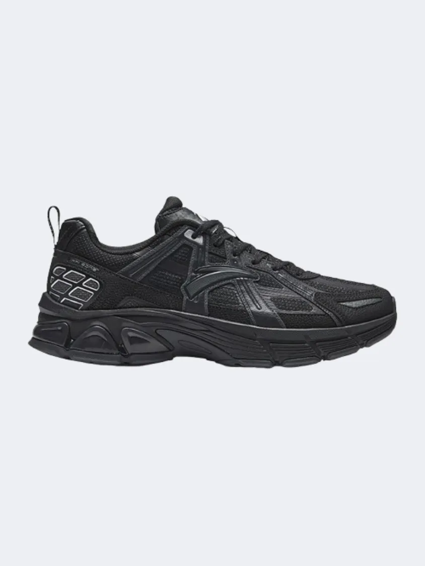 Anta Retro Men Running Sneakers Black/Grey/Silver