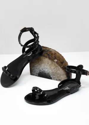 Aria Kid's Black Sandals