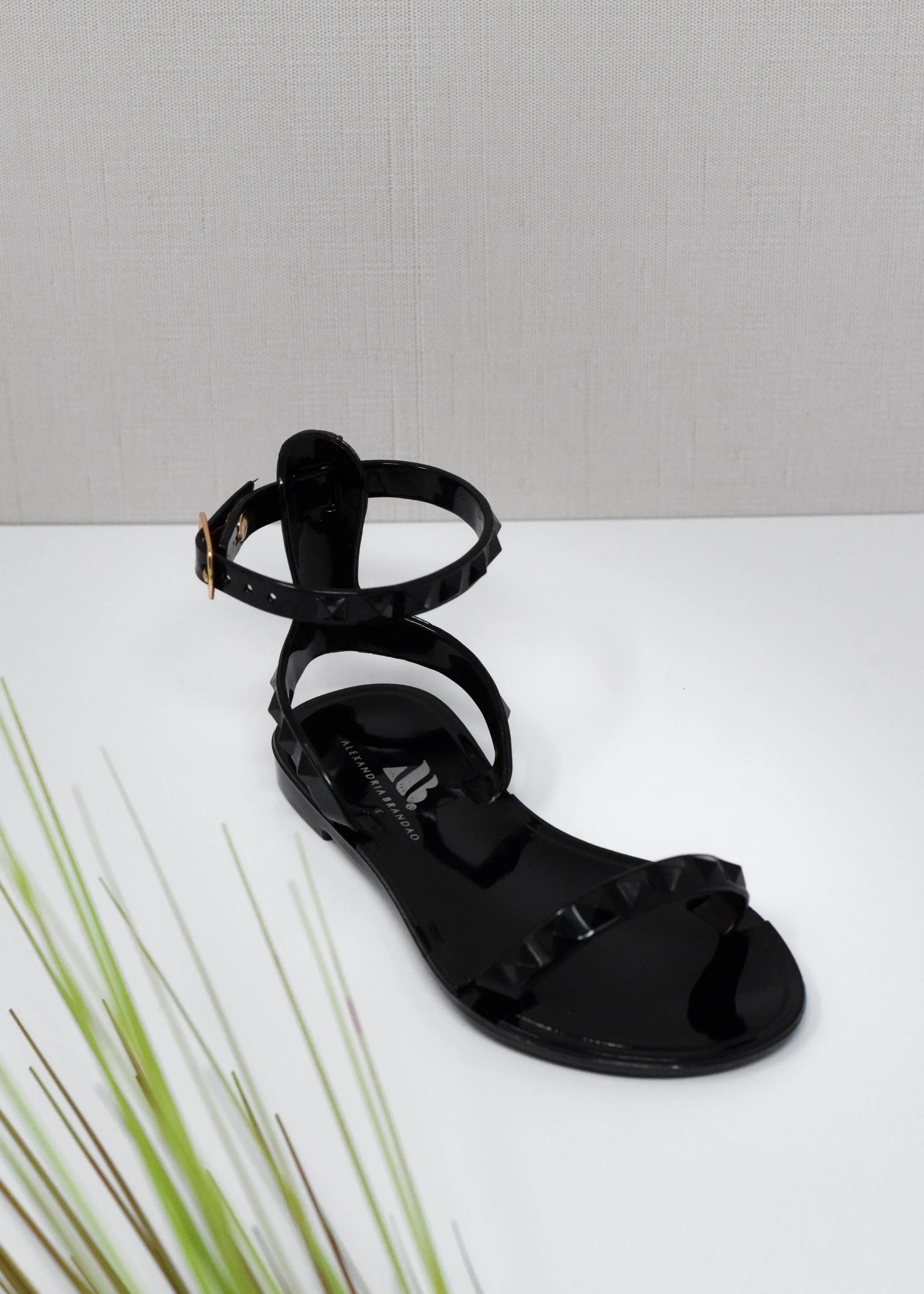 Aria Kid's Black Sandals