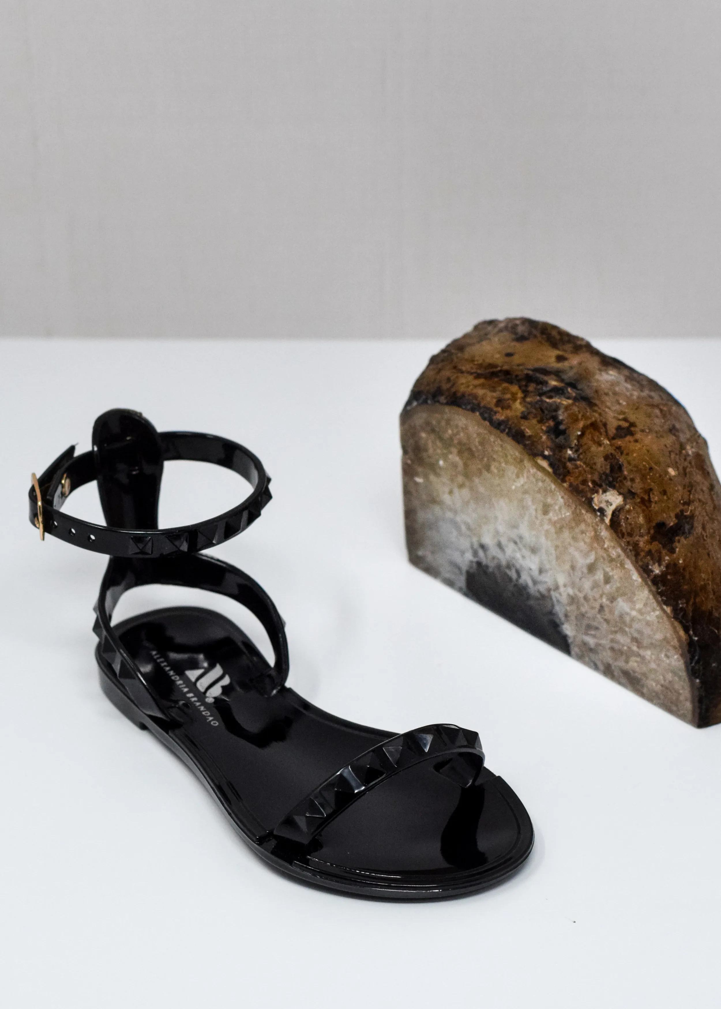 Aria Kid's Black Sandals