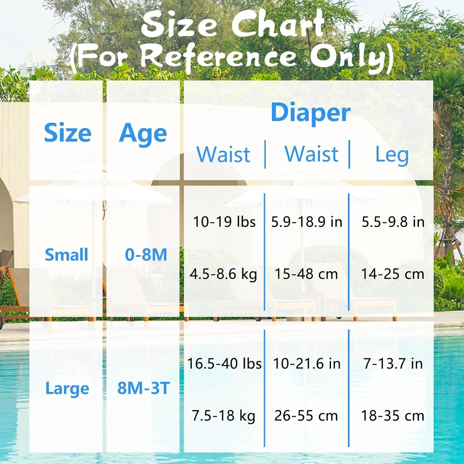 Babygoal Baby Swim Diapers 3 Pack for 0-8 Months Infant Girls and Boys, Reusable Adjustable Washable for Swimming Lessons-Pineapple,Lemon,Grapefruit