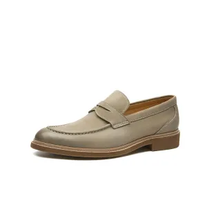 BeauToday Classic Leather Penny Loafers for Men