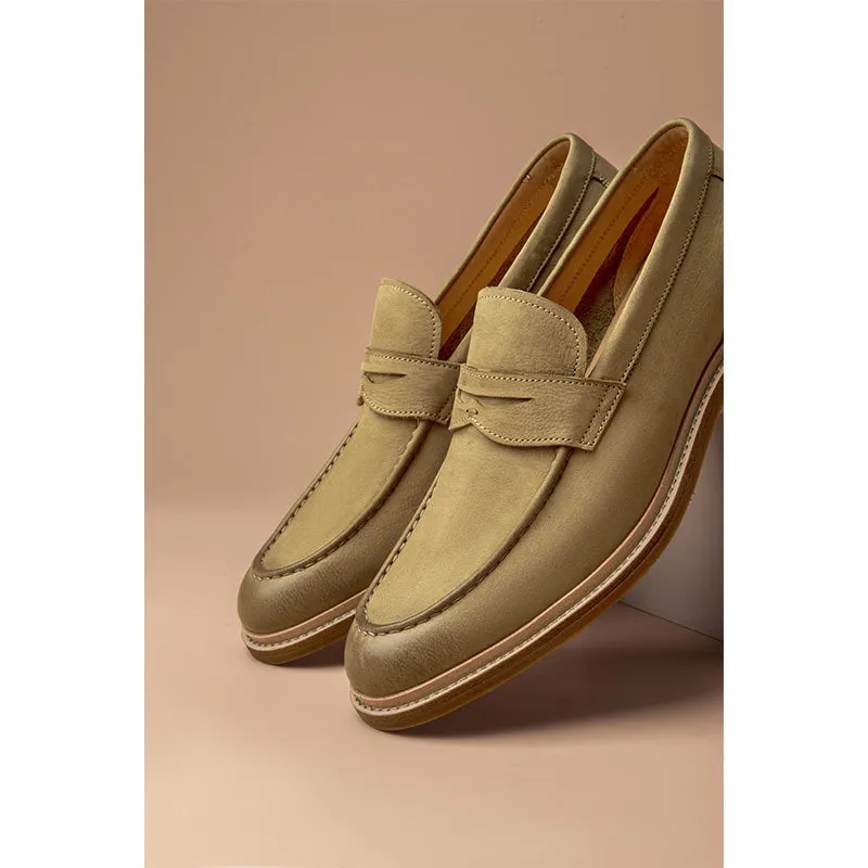 BeauToday Classic Leather Penny Loafers for Men
