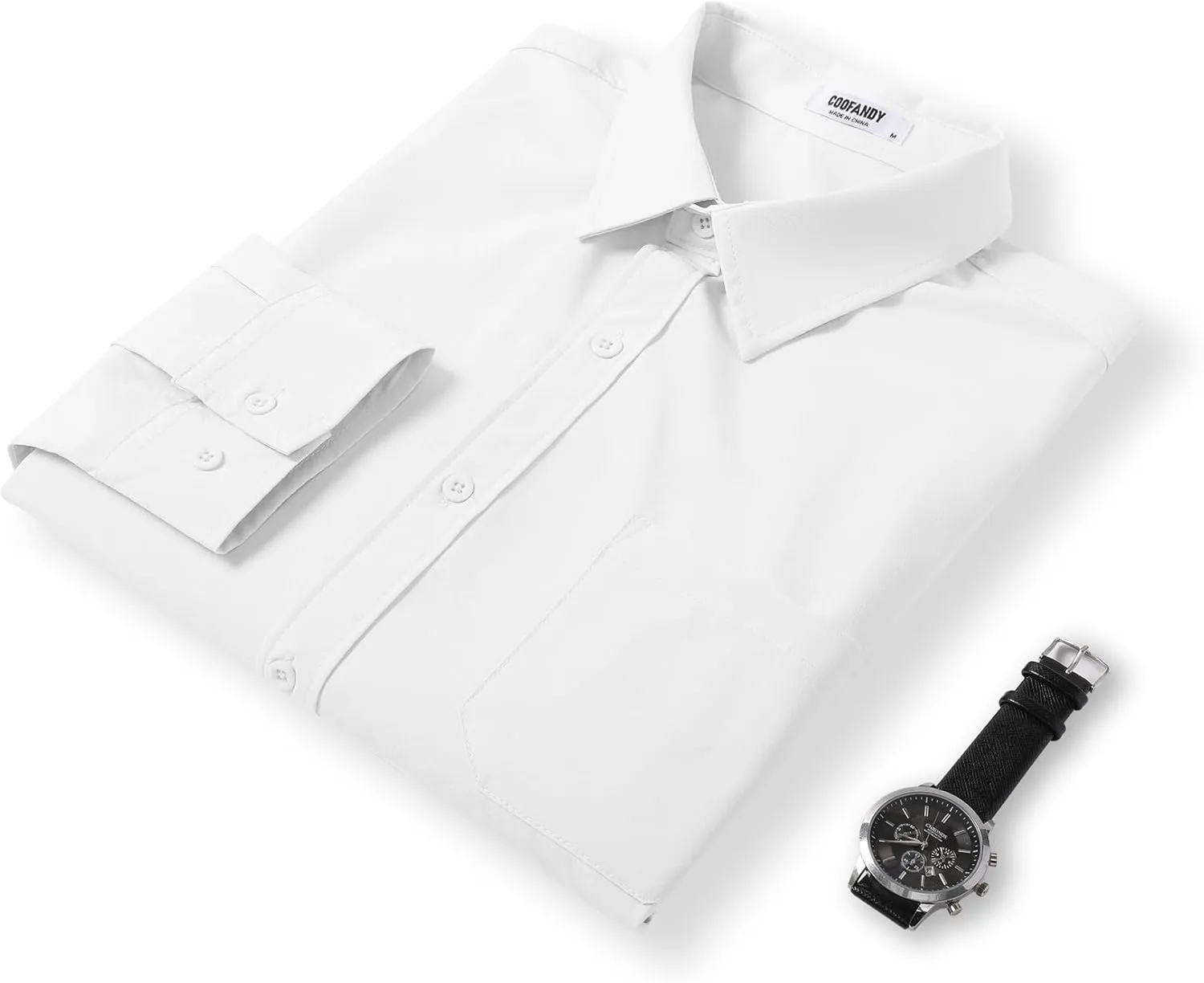 COOFANDY Mens Dress Shirts Long Sleeve Wrinkle Free Shirt Textured Business Casual Button Down Shirt