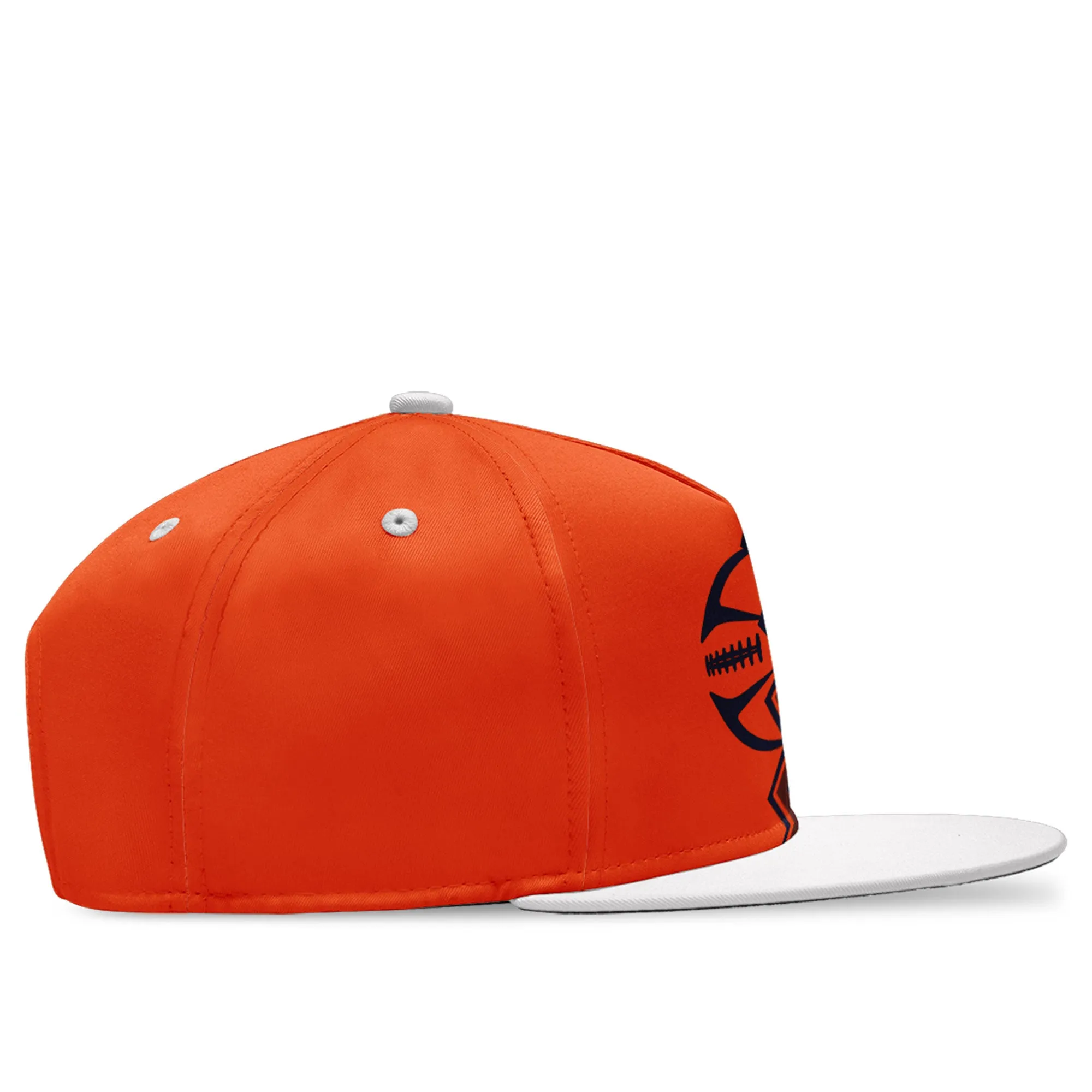Custom Blue Orange Colorado Hat Sport Design Cap Stitched Adjustable Personalized PR067B-D028017-21