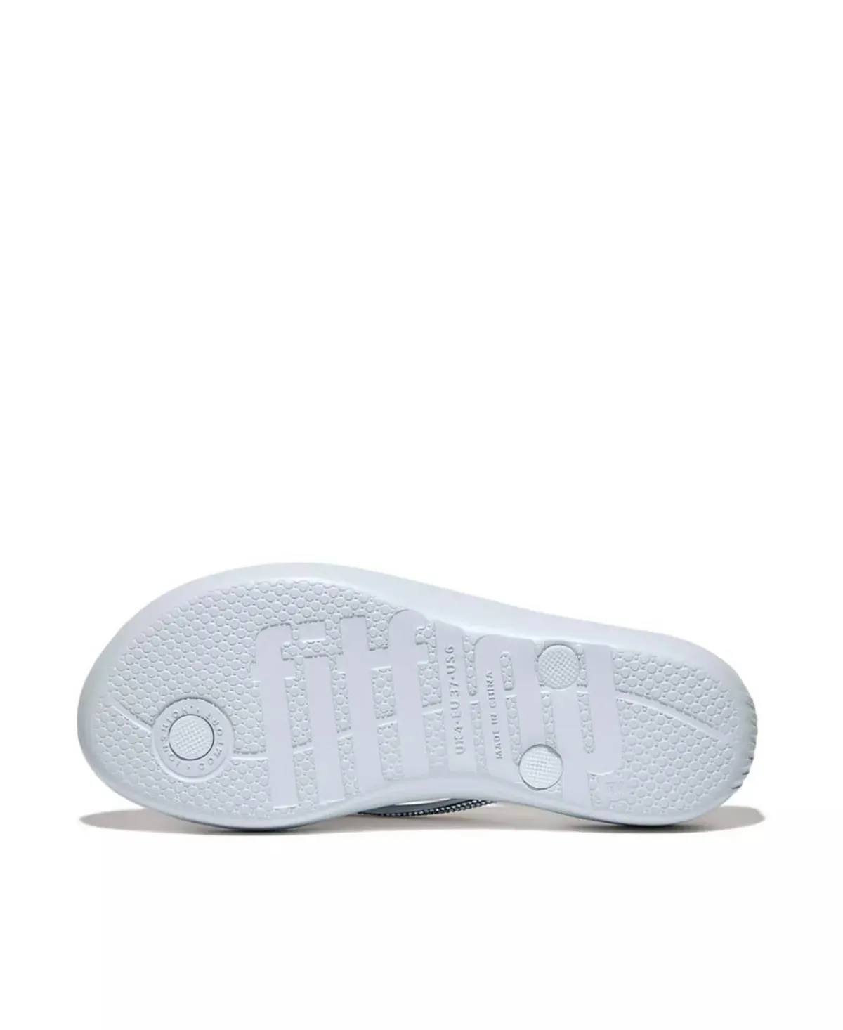 FitFlop Womens Iqushion Ombre Sparkle Flip Flops Seafoam Blue
