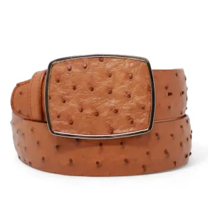 Men's Los altos Ostrich Cowboy Belt Honey