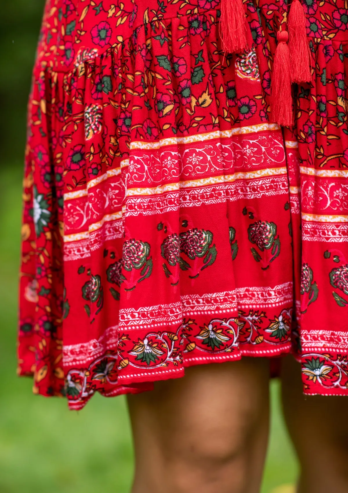 Nelly Red Chili Mini Dress