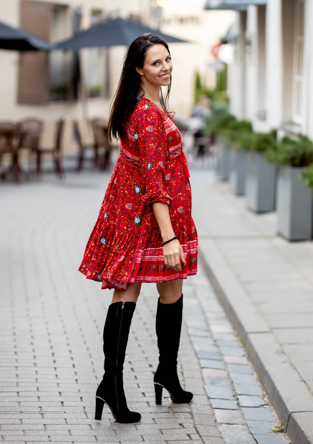 Nelly Red Chili Mini Dress
