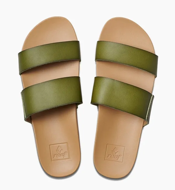 Reef Womens Cushion Bounce Vista Sandals  - Olive