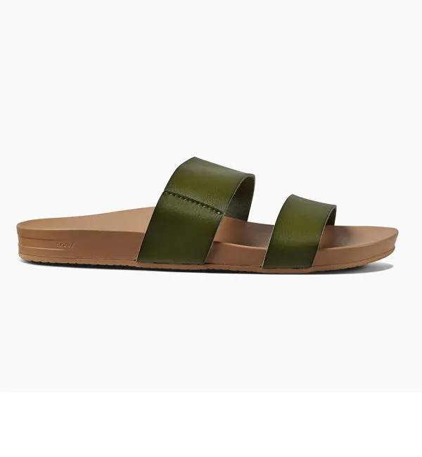 Reef Womens Cushion Bounce Vista Sandals  - Olive