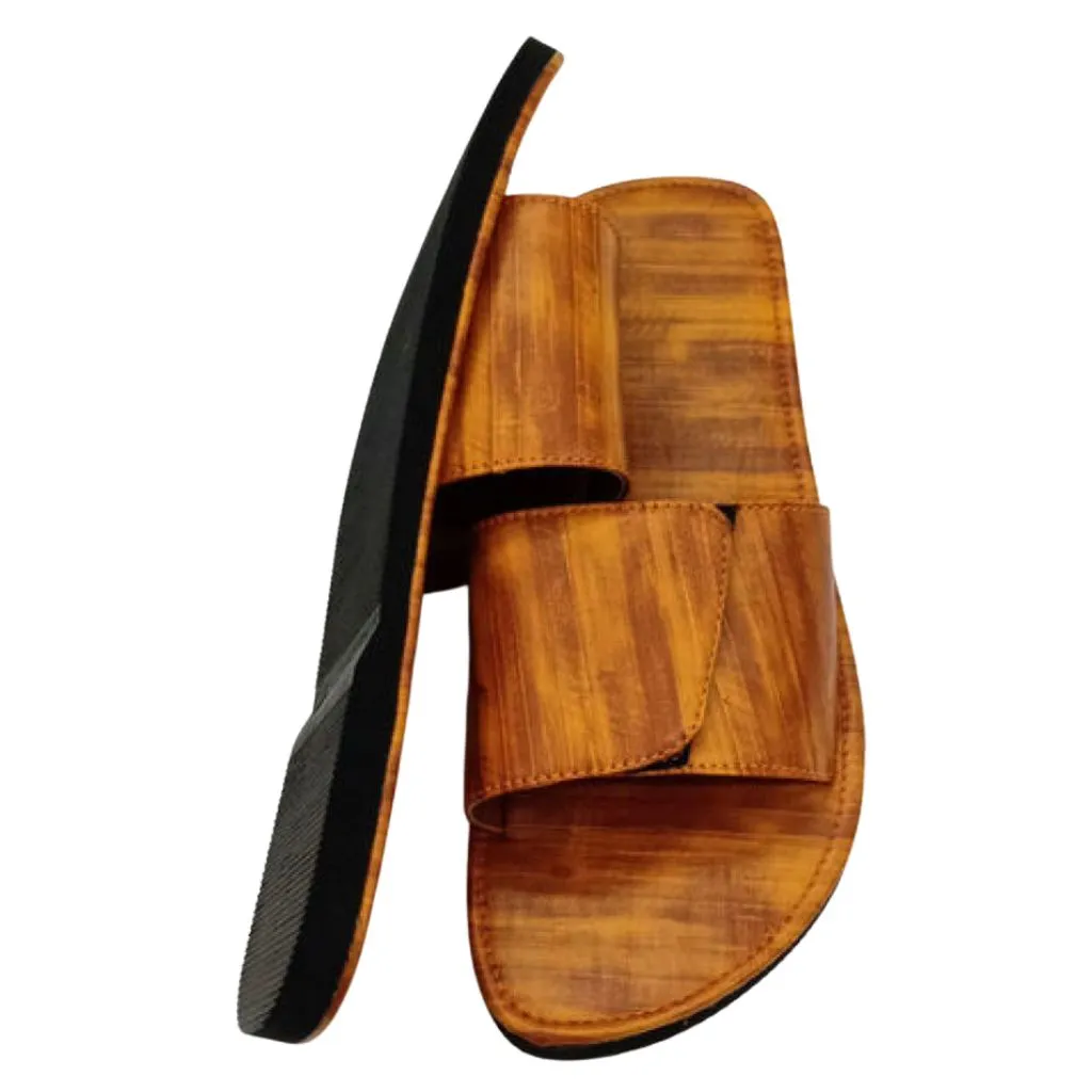 Regular Fit Synthetic Leather Sandals Flip Flops For Men