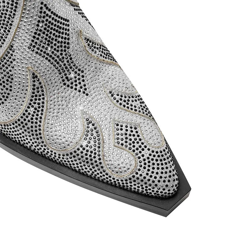 Silver Sparkle Boots