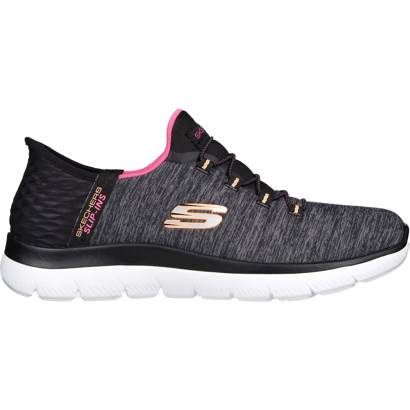 Skechers Womens Summits Dazzling Haze 149937-BKMT Black/Multi Slip On Shoe