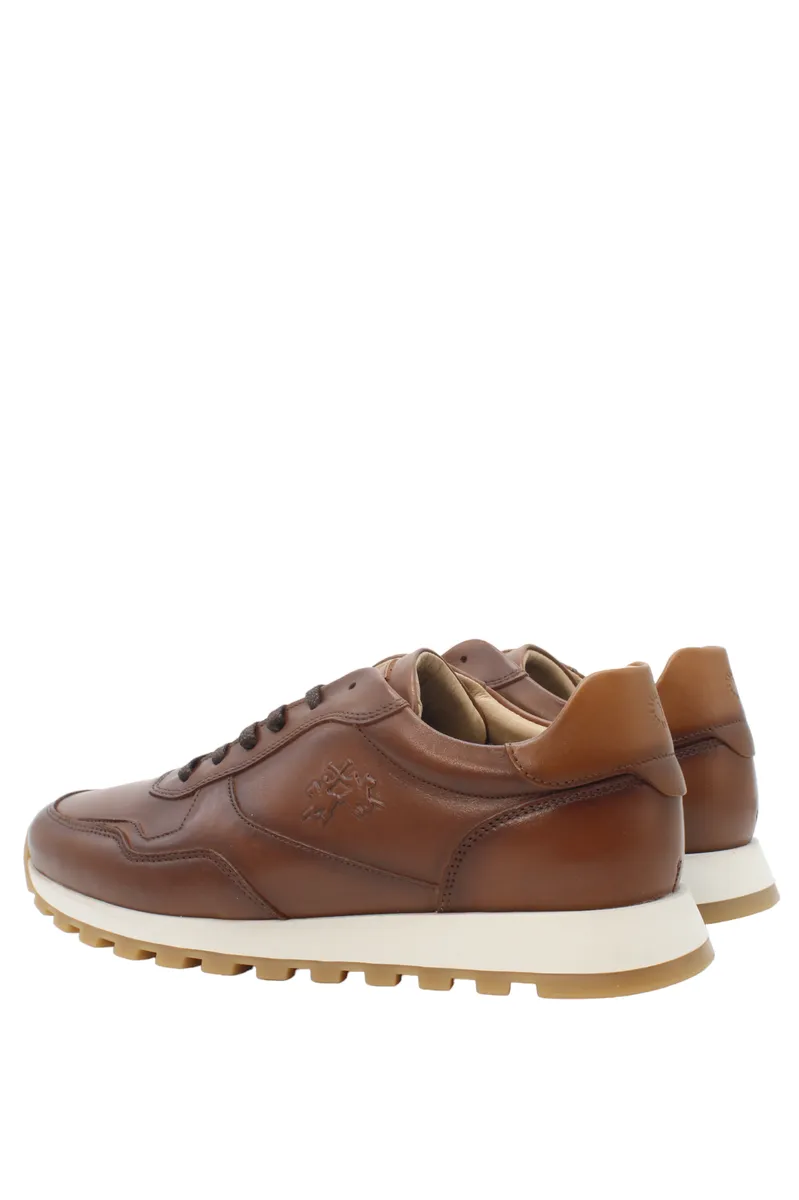 Sneakers uomo cuoio