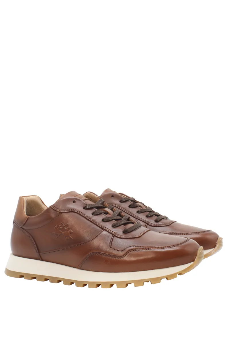 Sneakers uomo cuoio