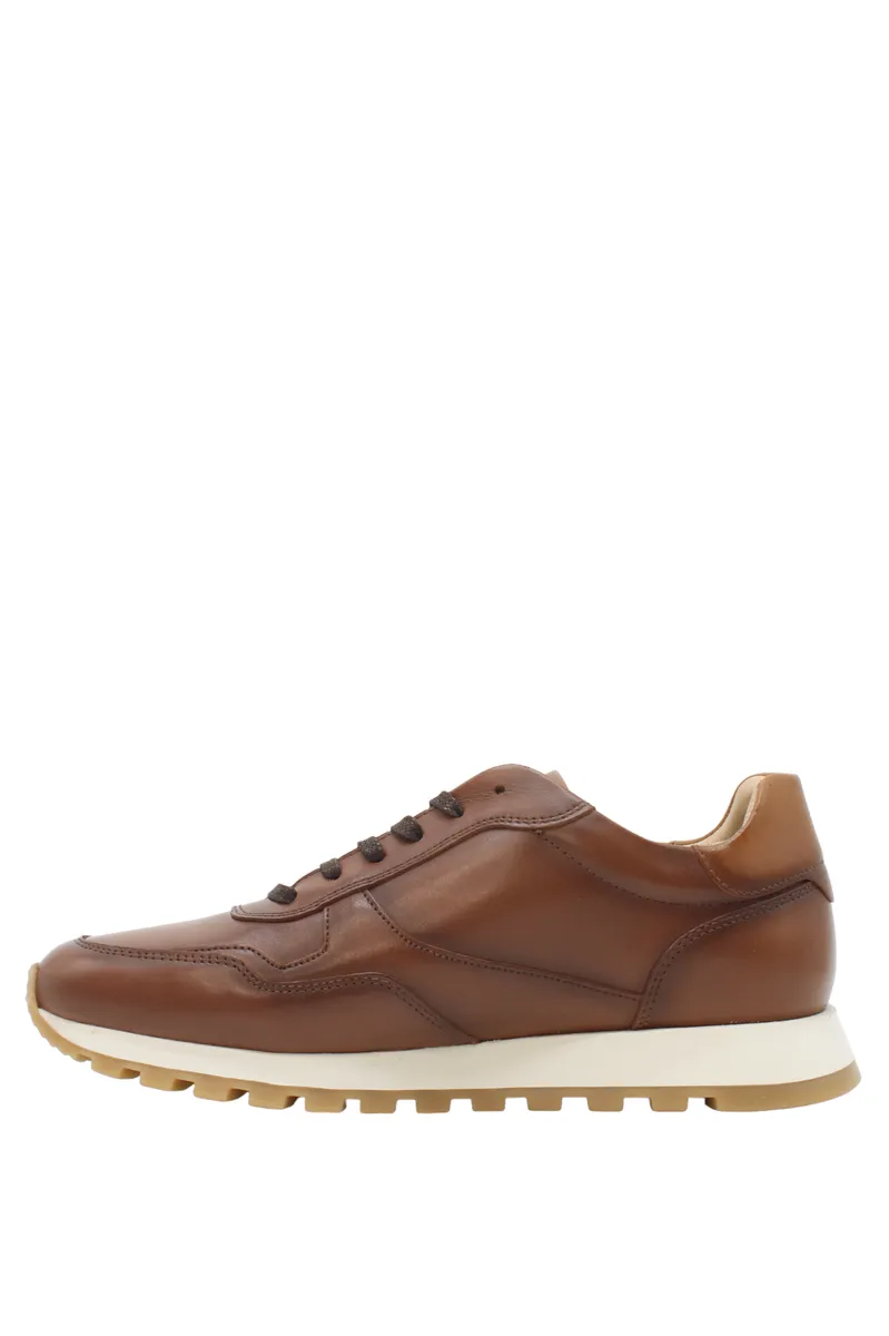 Sneakers uomo cuoio