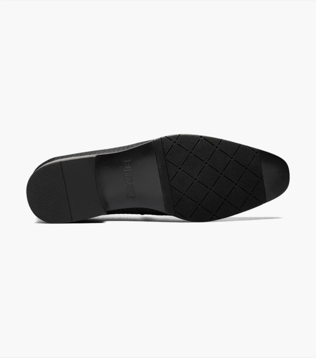 Stacy Adams Black Tazio Moc Toe Bit Slip-on Shoes