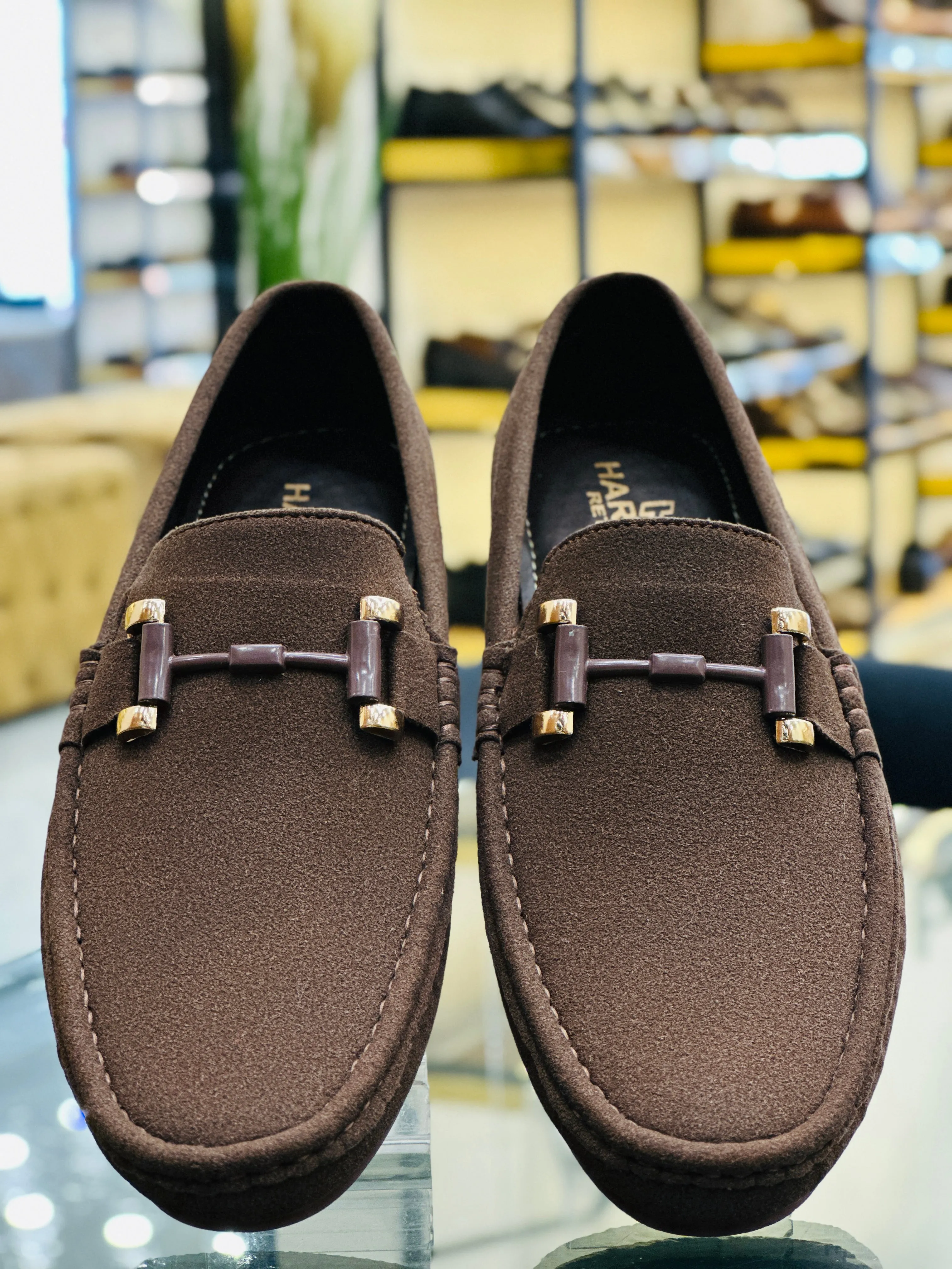 SUEDE BROWN LOAFERS