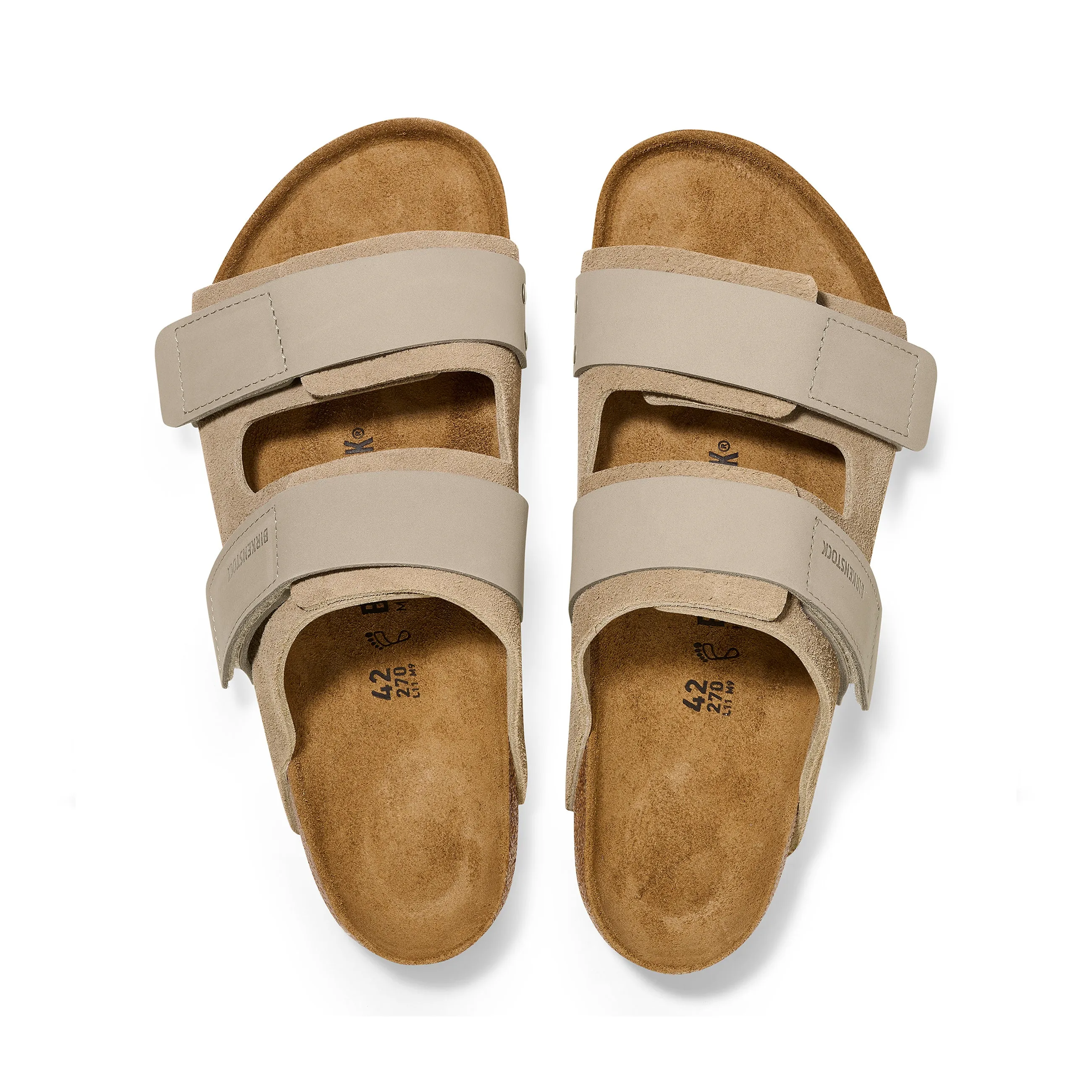 Uji Taupe Nubuck/Suede Leather